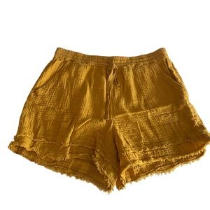 Anthropologie Mustard Yellow Women's Shorts